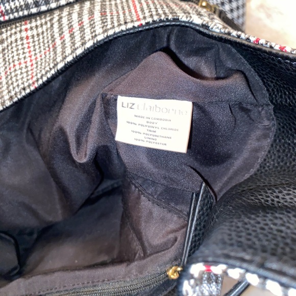 πLiz Claiborne Plaid Herringbone Purse - Picture 9 of 11
